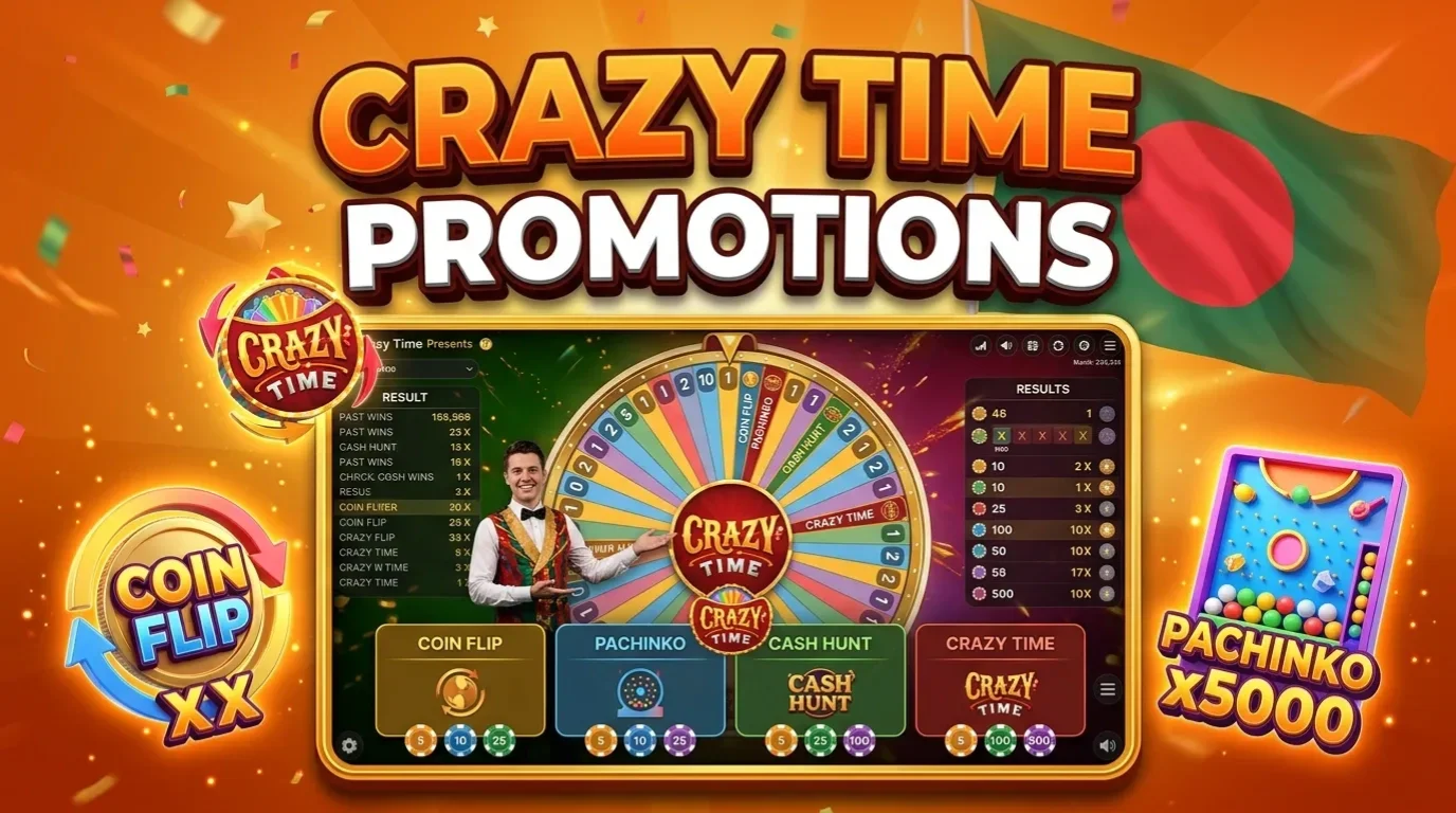 Bonuses and promotions for players of Crazy Time Bangladesh